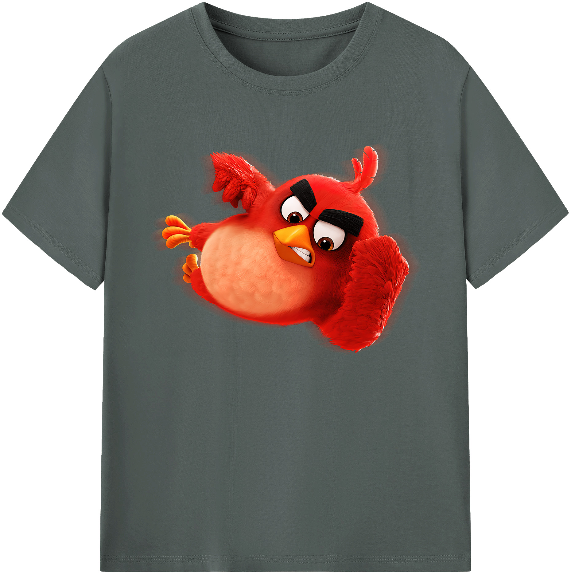 （画像用） Angry Birds アングリーバード 綿100％ メンズ半袖Tシャツ｜肌触りやわらか＆通気性